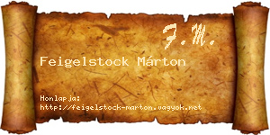 Feigelstock Márton névjegykártya